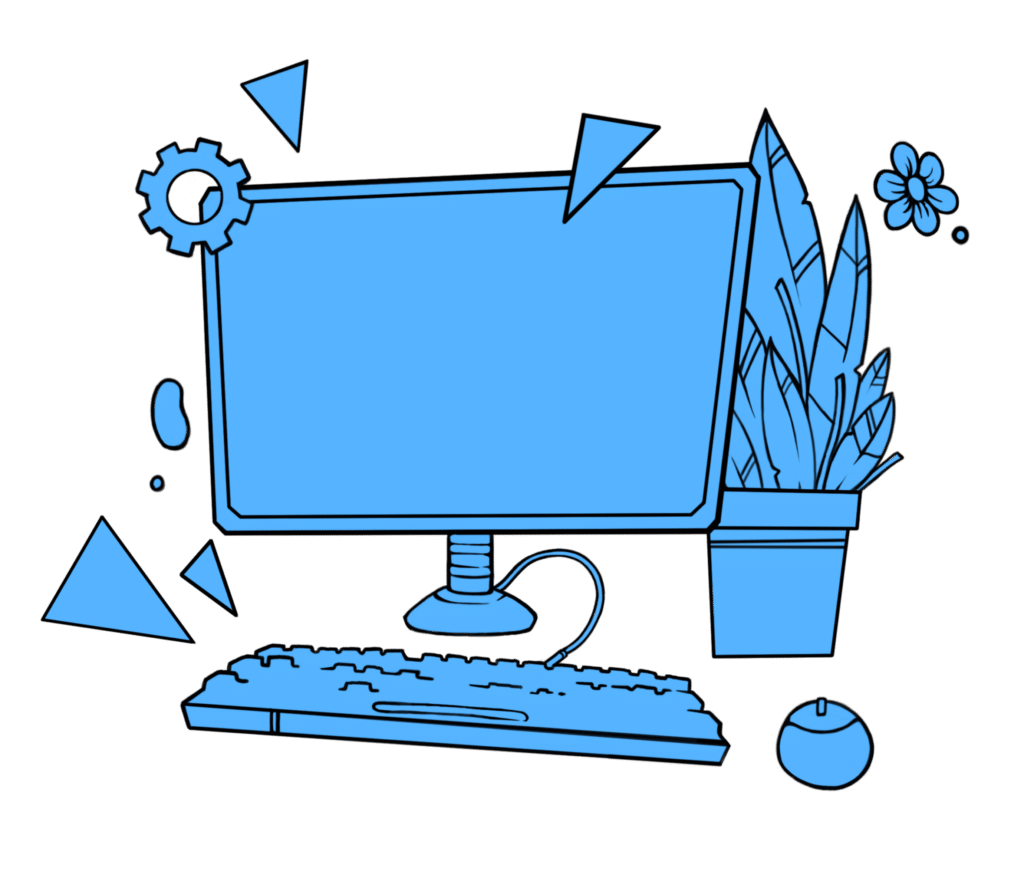 Illustrazione di un computer